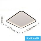 UNIVERSO mennyezeti lámpa 50w 4000lm 3000k 500×500×50mm fekete