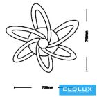 UNIVERSO Mennyezeti lámpa LED 59w 4720lm CCT fehér 700x700mm IP20