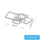 UNIVERSO Mennyezeti lámpa 70w 5600lm CCT.kap IP20 800×570×140mm fehér