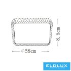 UNIVERSO mennyezeti lámpa 48w 3840lm CCT 430×430mm fehér