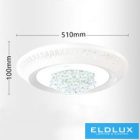 UNIVERSO Kristály üveg mennyezeti lámpa 34/68w 2720/5440lm CCT IP22 ∅510mm fehér