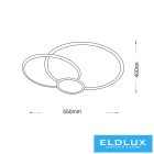 UNIVERSO Mennyezeti lámpa 37w 2960lm 3000k 550x430mm fehér