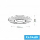 UNIVERSO mennyezeti lámpa 38w 3040lm 4000k 500×55mm fehér