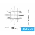 UNIVERSO Mennyezeti lámpa 58w 4640lm 3000k 470x470mm fehér