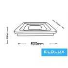 UNIVERSO mennyezeti lámpa 64w 5120lm CCT 500×470×60mm IP20 fehér