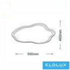 UNIVERSO mennyezeti lámpa 43w 3040lm 6500k 500×460×50mm IP20 fehér