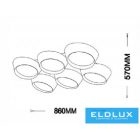 UNIVERSO Mennyezeti lámpa 120w 9600lm 6500k 860x570x130mm fehér/arany