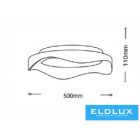 UNIVERSO mennyezeti lámpa 38w 3040lm CCT D500x110mm fehér