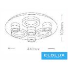 UNIVERSO Mennyezeti lámpa 33w 2640lm CCT 440x100mm króm