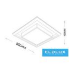 UNIVERSO Mennyezeti lámpa 48W 3840lm CCT.kap 550x550x100mm IP20 fehér