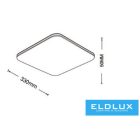 UNIVERSO Mennyezeti lámpa 18w 1620lm CCT.Kap IP20 Fehér 330x330x50mm