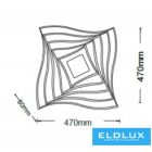 UNIVERSO Mennyezeti lámpa 75w 6000lm CCT 470x470x80mm fehér