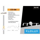 UNIVERSO Spot lámpatest 4xGU10 Max.10w IP20 Fehér 505x100mm