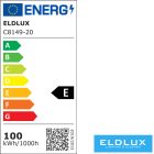ELDLUX METEOR kristályüveg mennyezeti lámpa 20×5W NW króm