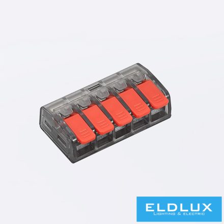 ELDLUX 5-Pólusú nyitható kábelösszekötő 10db/csomag