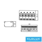 ELDLUX 5-Pólusú nyitható kábelösszekötő 50db/doboz