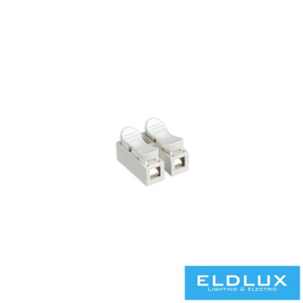 ELDLUX 2 pólusú kábel csatlakozó (rugós 1.5mm²) 15db/csomag