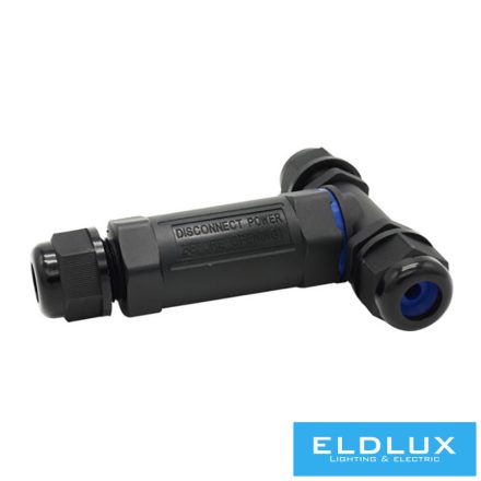 ELDLUX 3 pólusú nyítható kábeltoldó 2.5mm² T-alakú IP68