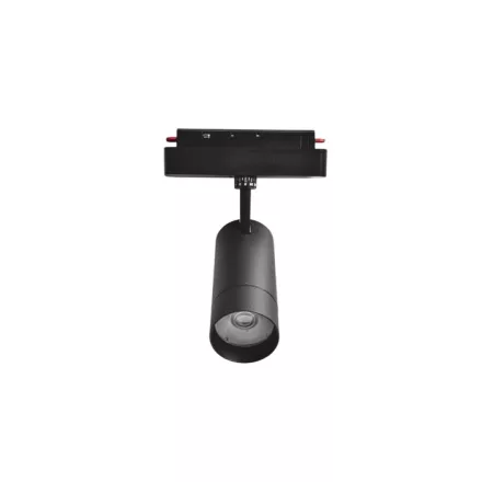 UNIVERSO Mágneses sínbe szerelhető spot Lámpa DC:48V 20w 2085lm CCT.Kap RA90 IP20 Fekete D76x213x165mm