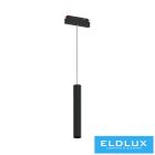 UNIVERSO Mágneses sínbe szerelhető függeszték DC:48V 8w 680lm 4000k RA90 IP20 Fekete D41x270mm