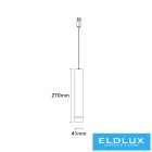 UNIVERSO Mágneses sínbe szerelhető függeszték DC:48V 8w 680lm 4000k RA90 IP20 Fekete D41x270mm