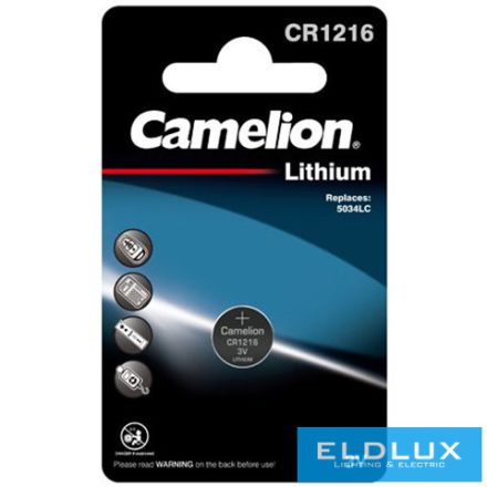 CAMELION lítium gombelem 3V CR1216-BP1