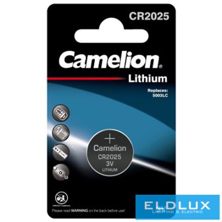 CAMELION lítium gombelem 3V CR2025-BP1