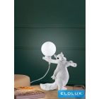 UNIVERSO Mókus asztali lámpa 1xG9 Max.60W IP20 fehér 260x240mm