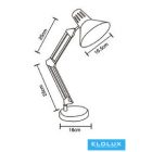 UNIVERSO Asztali lámpa 1xE27 Max.60w 160x500mm Rózsaszín