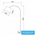 UNIVERSO Tollas állólámpa 1XE27 Max.60w 1850x1100mm Rózsaszín