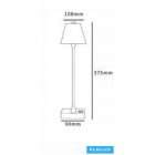 UNIVERSO Tölthető asztali lámpa 5V-2000mAh 1w 100lm CCT 108x375mm Sárga