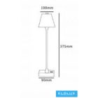 UNIVERSO Tölthető asztali lámpa 5V-2000mAh 1w 100lm CCT 108x375mm Rózsaszín