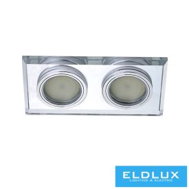   ELDLUX MIRROR süllyesztett lámpatest billenthető 2×GU10 króm