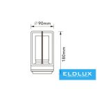UNIVERSO Tölthető asztali lámpa DC:5V 2000mAh 3w 130lm CCT D90x180mm IP20 Ezüst
