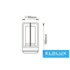 UNIVERSO Tölthető asztali lámpa DC:5V 2000mAh 3w 130lm CCT D90x180mm IP20 Óarany