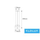 UNIVERSO Tölthető asztali lámpa DC:5V 2000mAh 3w 140lm CCT D70x245mm IP20 Óarany