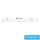 UNIVERSO Háromfázisú sínhoz lineáris lámpa 40w 5200lm CCT RA80 1185x36x72mm IP20 fekete