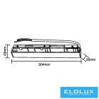 UNIVERSO Mágneses sínbe szerelhető tápegység DC:48V 300w 6A IP20 Fekete 304x22x43mm 3év