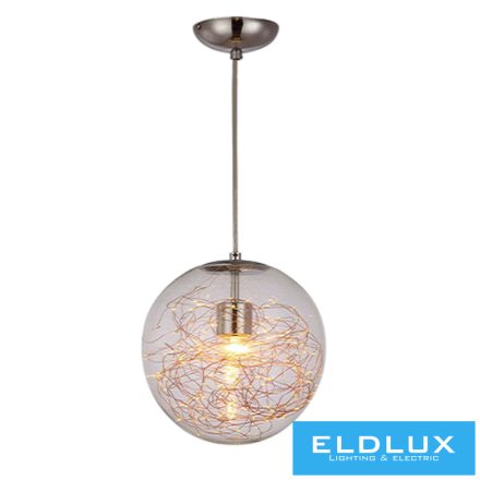 ELDLUX Függeszték LED+E27 króm