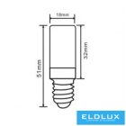 UNIVERSO Hűtőhöz LED izzó E14 2w 220lm 3000k