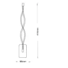 UNIVERSO Fali lámpa LED 9w 720lm CCT.Kap IP20 66×414mm fehér