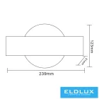 UNIVERSO Fali lámpa LED 8w 600lm CCT.kap IP20 239x123x51mm fehér