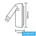 UNIVERSO Fali lámpa LED 6w 240lm + 150lm 3000k IP22 fehér kapcsolóval
