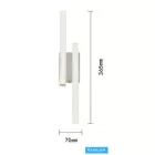 UNIVERSO Fali lámpa LED 10w 800lm CCT IP20 365×70mm fehér