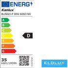 KANLUX BLINGO P38W 6060NW 4000k 4600lm lámpa kiemelő kerettel