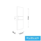 UNIVERSO Fali lámpa LED 8w 400lm 4000k IP20 100×270mm fehér