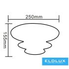 UNIVERSO Gipsz fali lámpa 1xG9 250x125x155mm IP20 fehér