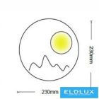 UNIVERSO fali lámpa LED 16w 800lm CCT IP20 ∅230x40mm fekete