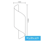UNIVERSO Fali lámpa 2xG9 Max.60w IP20 330x100mm Fehér