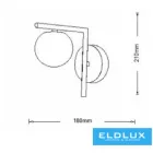 UNIVERSO Fali lámpa 1xG9 Max.60w IP20 180x210mm Óarany